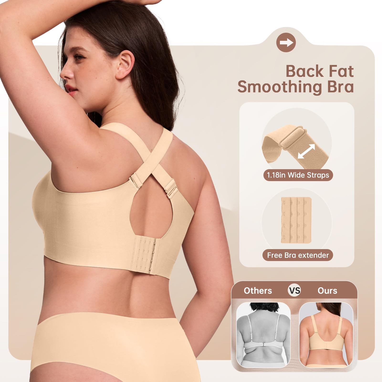 Plus Size Wireless Bra for Wom - Full Coverage Bra 리뷰 및 가격