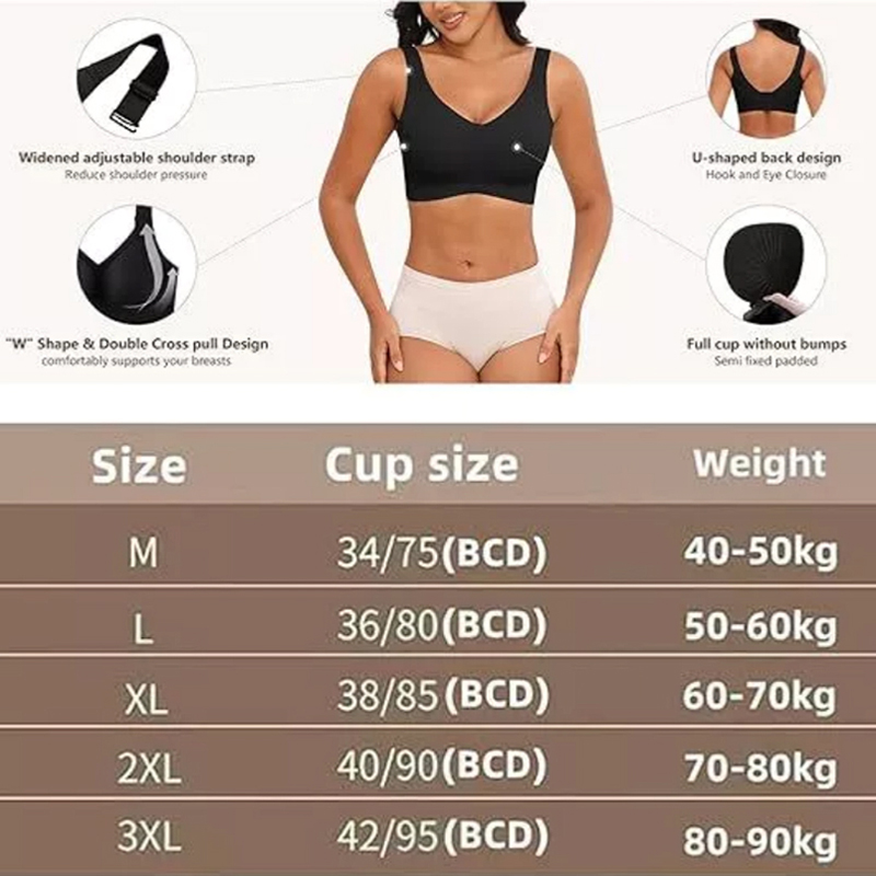 Women's Seamless Underwear Thi - Minimizer Bra Women 리뷰 및 가격