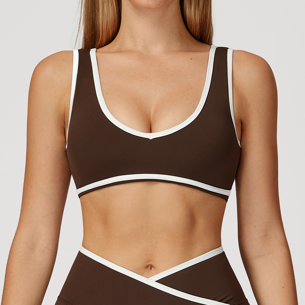 V-Neck Sports Bra Women Top Pu - Plunge Bra Push Up 리뷰 및 가격