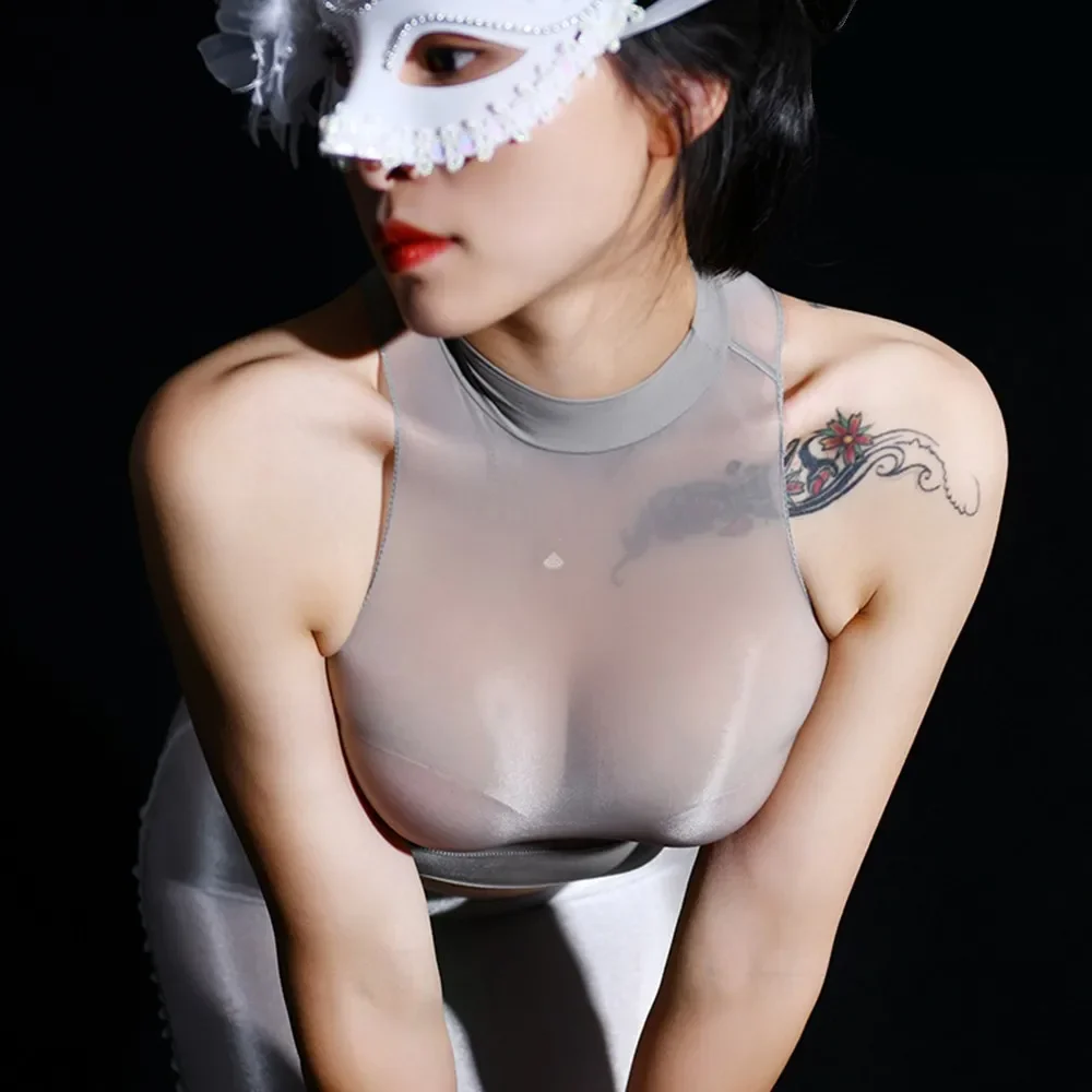 Sheer Tops Shiny Soft Womens F - Sheer Mesh Bra 리뷰 및 가격