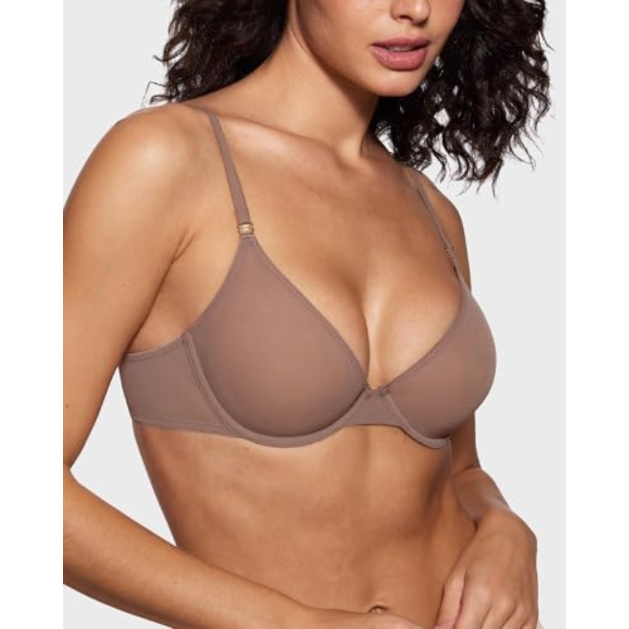 Women's Cosnufy Sheer Balconet - Demi Bra Balconette 리뷰 및 가격