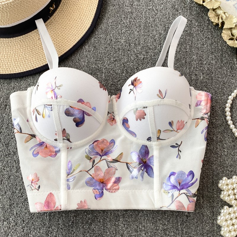 Women Sexy Floral printed Cors - Cotton Bra Everyday 리뷰 및 가격