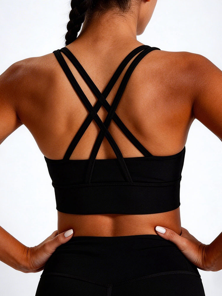 New Women's Solid Color High I - Sports Bra Racerback 리뷰 및 가격