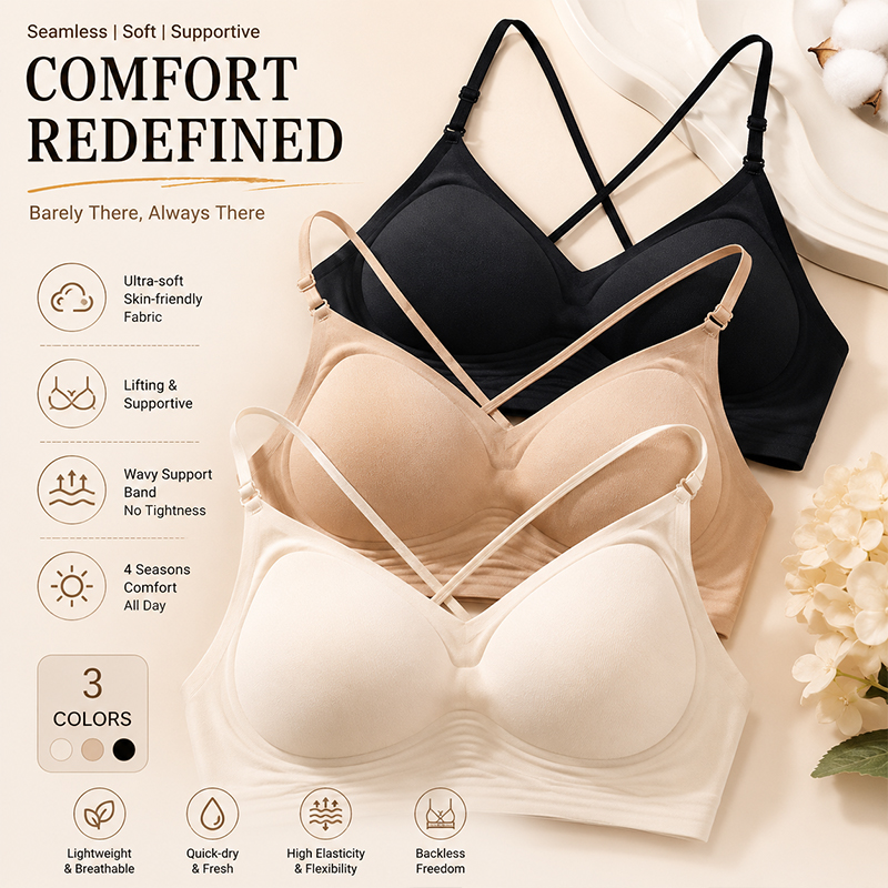 FINETOO Seamless Wave Support  - Sleep Bra Bralette 리뷰 및 가격
