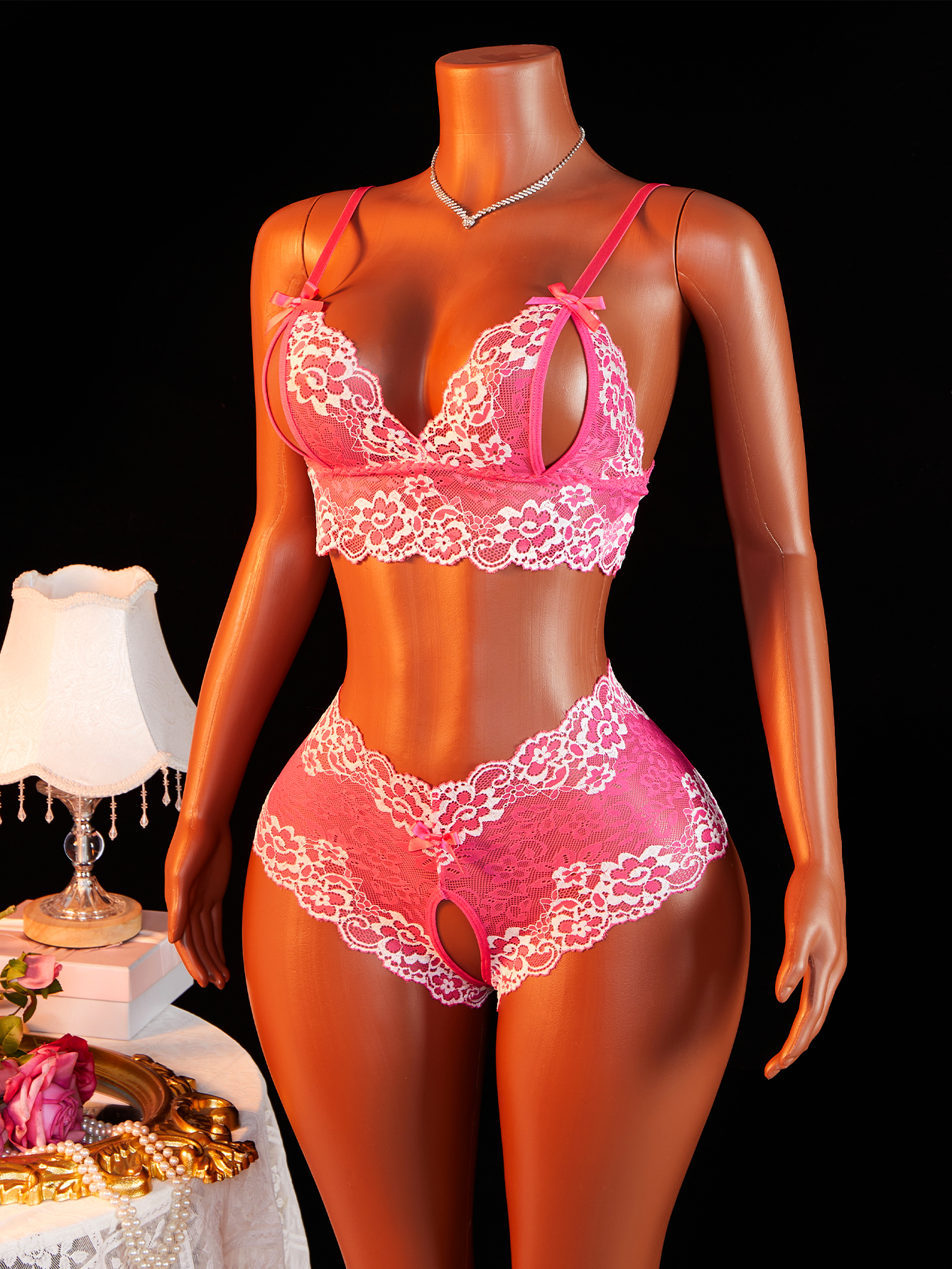 Women's Sexy Lingerie Set Slin - Sheer Bra Lace 리뷰 및 가격