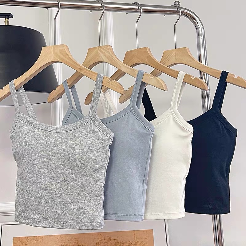 Crop Top Women Sexy Sleeveless - T Shirt Bra Seamless 리뷰 및 가격