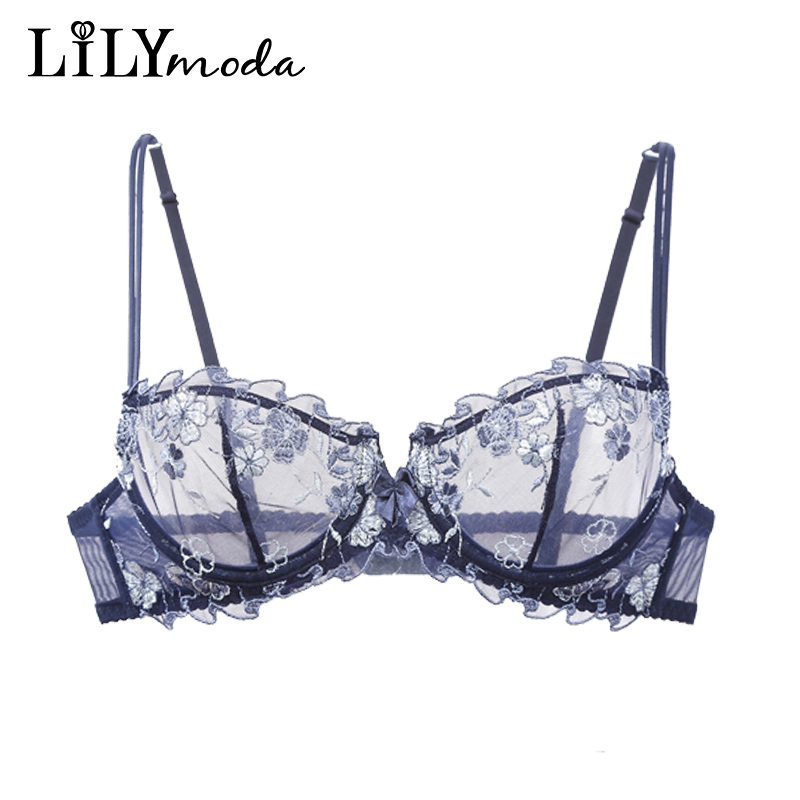 Lilymoda Women Sexy Ultrathin  - Demi Bra Balconette 리뷰 및 가격