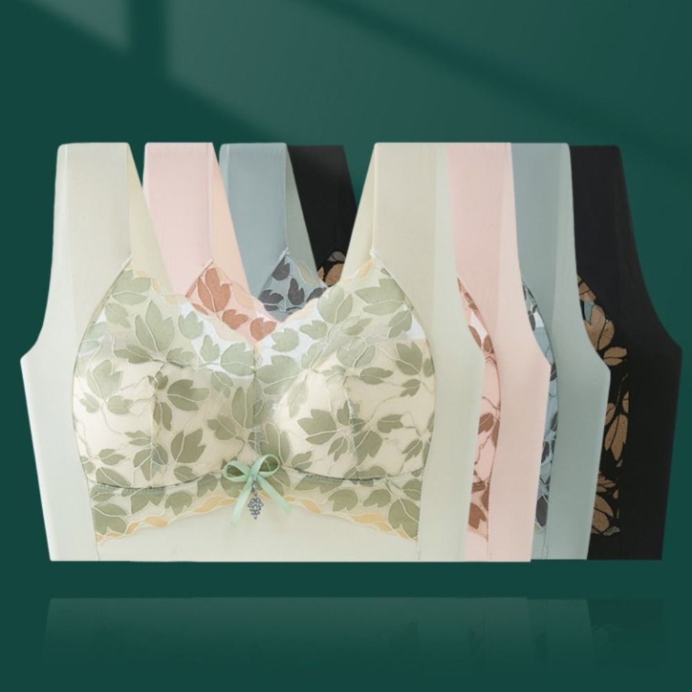 Comfortable Leaf Lace Deep V B - Wirefree Bra Comfort 리뷰 및 가격