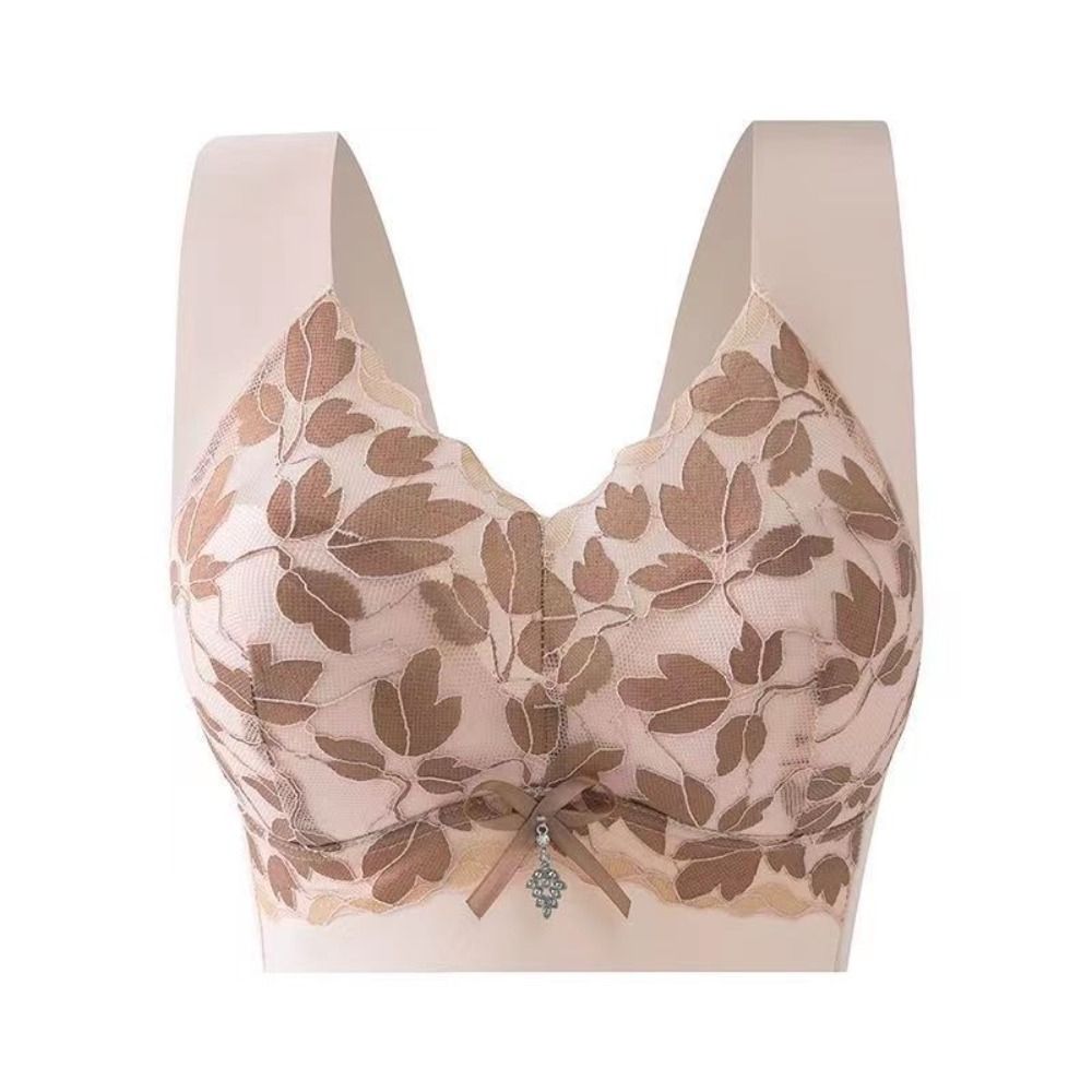 Comfortable Leaf Lace Deep V B - Wirefree Bra Comfort 리뷰 및 가격