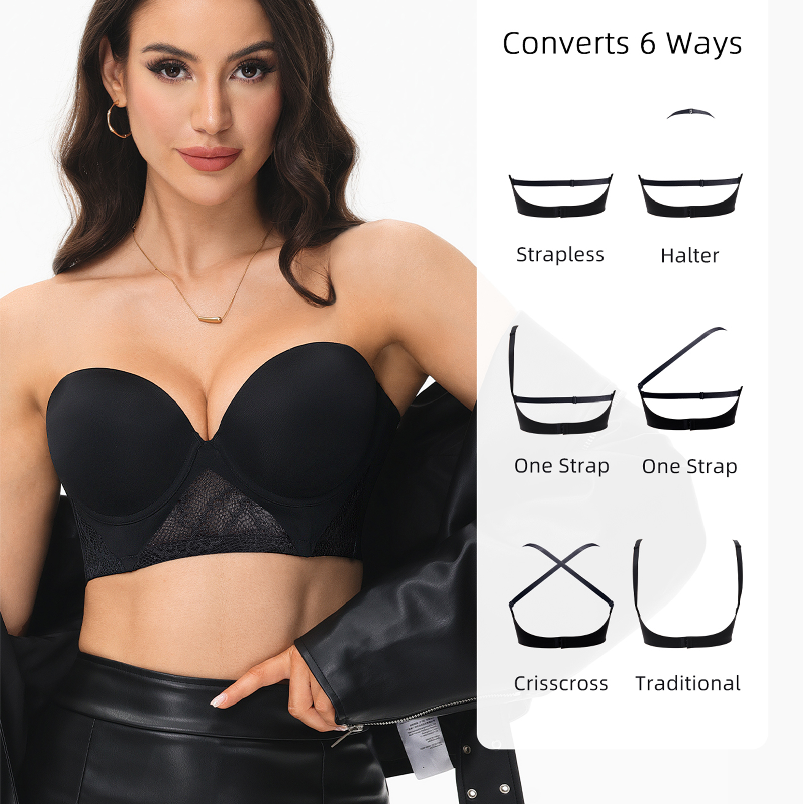 New Women Bras Everyday Sexy T - Convertible Bra Multiway 리뷰 및 가격