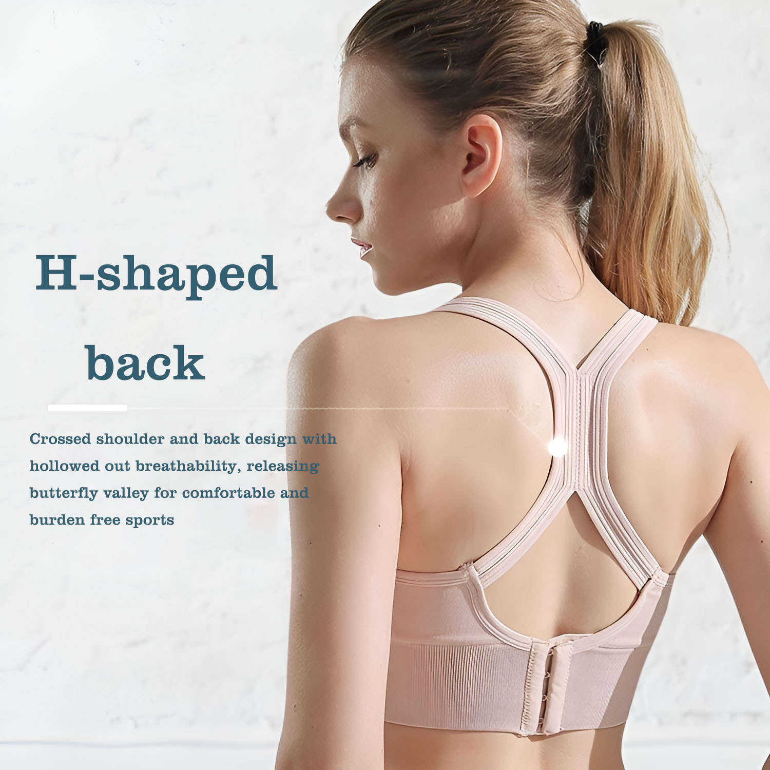 Women's Cross Back Sports Bra  - Full Coverage Bra 리뷰 및 가격