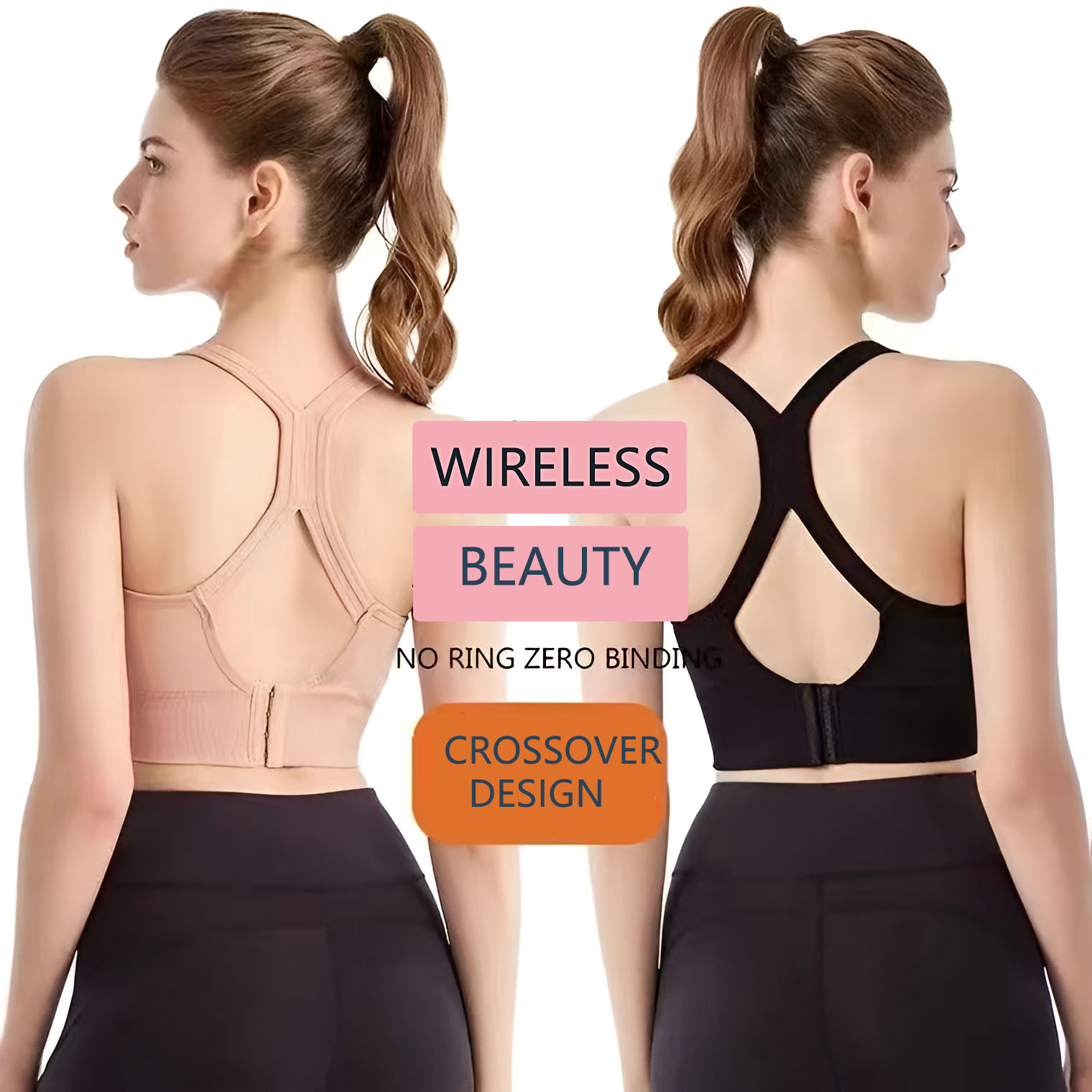 Women's Cross Back Sports Bra  - Full Coverage Bra 리뷰 및 가격