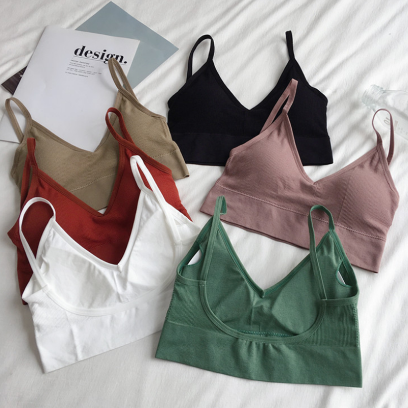 Women Sexy Crop Tops Bra Tube  - T Shirt Bra Seamless 리뷰 및 가격