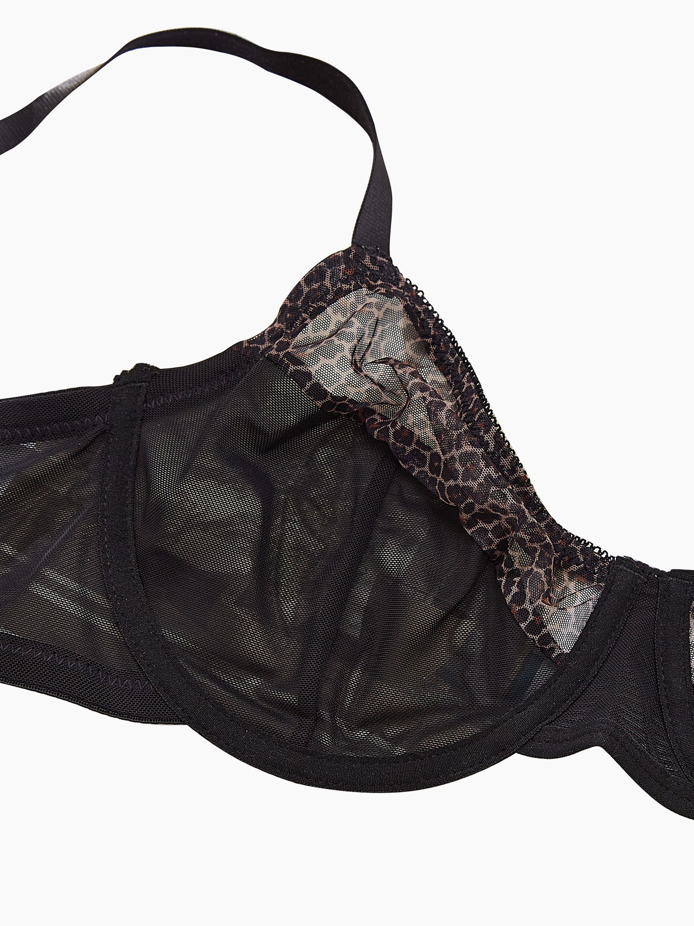 Plus Size Sexy Leopard Print & - Sheer Bra Lace 리뷰 및 가격
